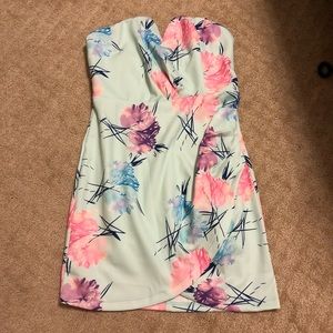 Boutique Tulip Dress Mint Green